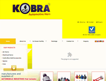 Tablet Screenshot of kobrahorns.com